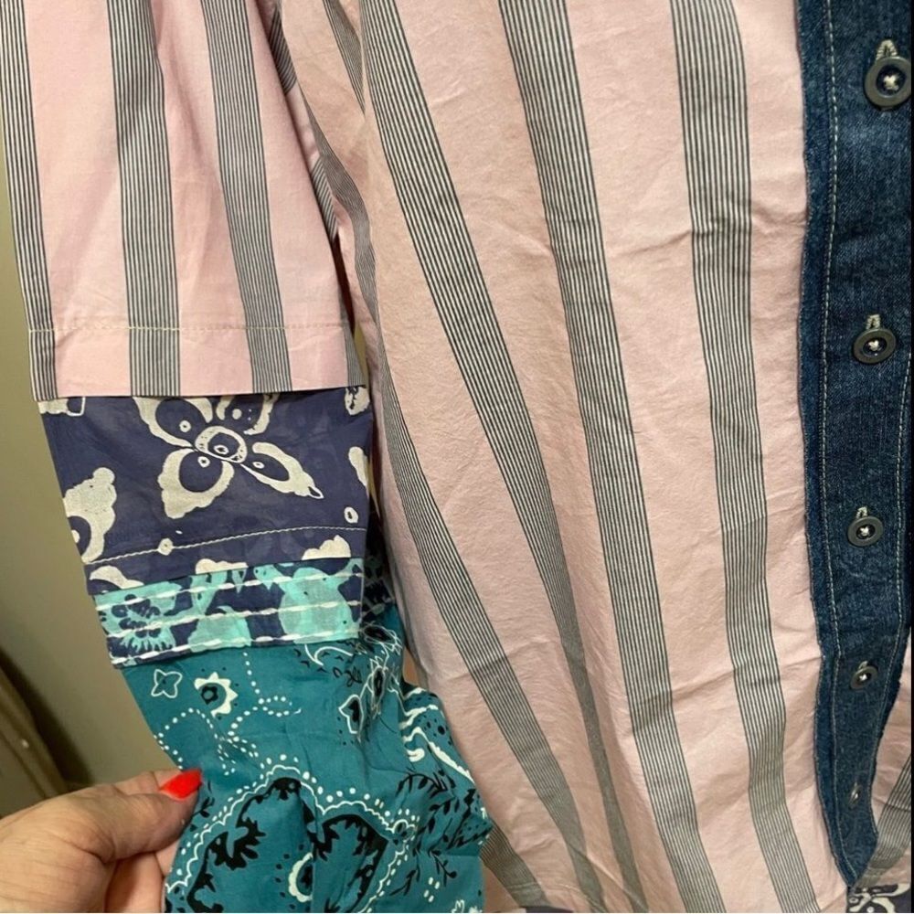 New Free People Wild Dunes Stripe Shirt size S
NWT retail $ 198 - Picture 4 of 8